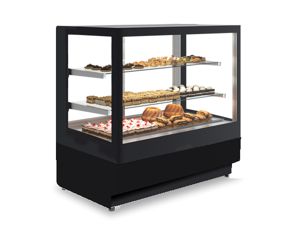 STRAIGHT FRONT & SIDES DOUBLE GLASSES REFRIGERATED PASTRY CASE – C3URP